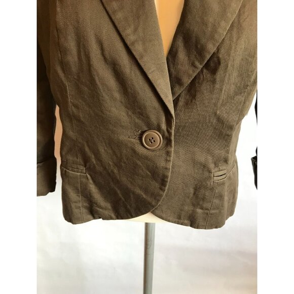 Tabitha Anthropologie Gray 3/4 Sleeve Blazer Jacket, Size 6 (US) - Picture 3 of 11